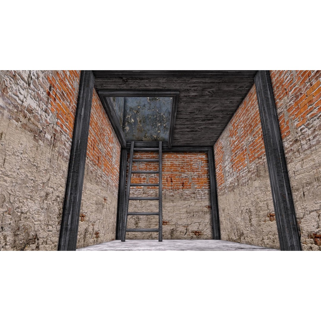 Old House 3D Model – Low Poly Game Asset, FBX & OBJ Formats - View 23
