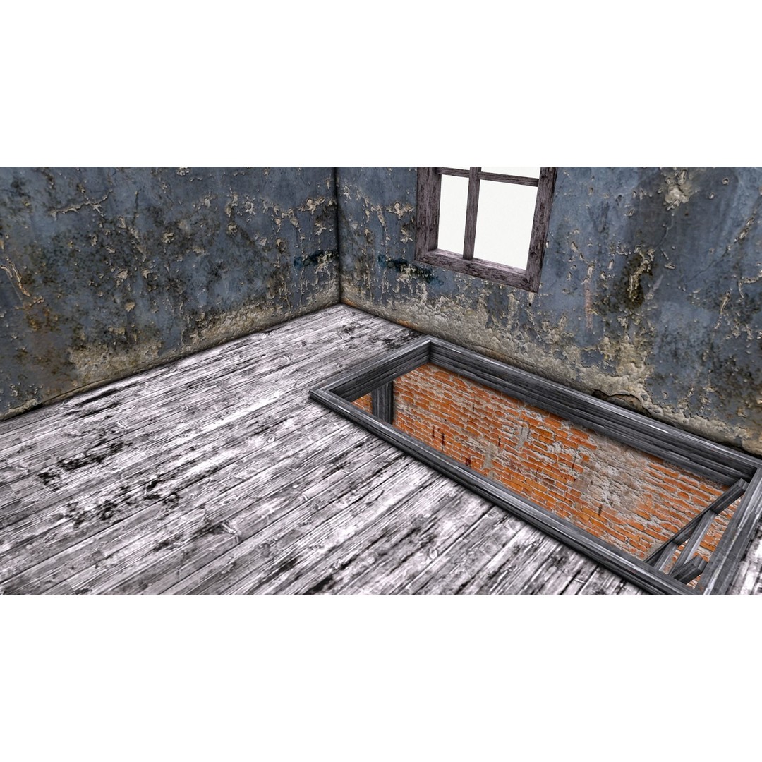 Old House 3D Model – Low Poly Game Asset, FBX & OBJ Formats - View 24