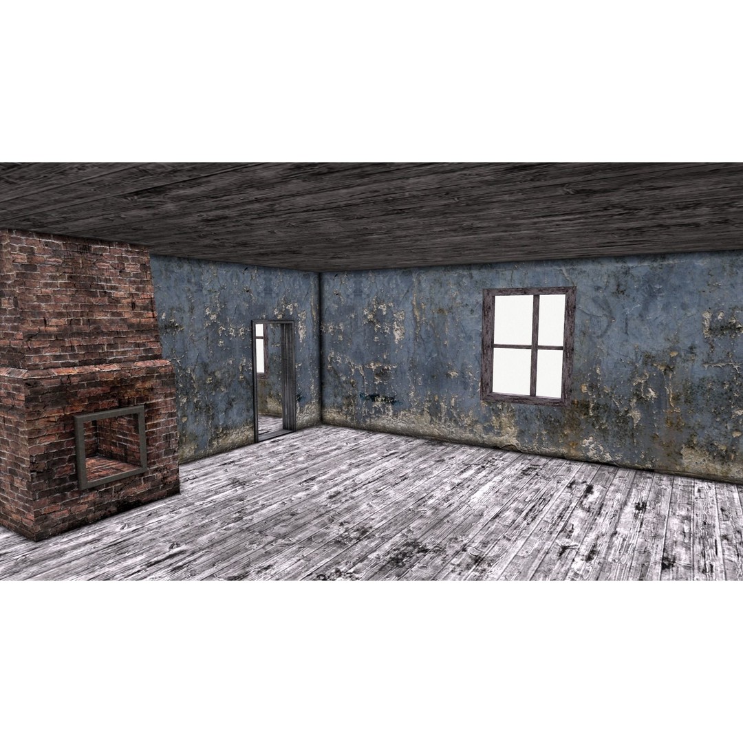 Old House 3D Model – Low Poly Game Asset, FBX & OBJ Formats - View 25