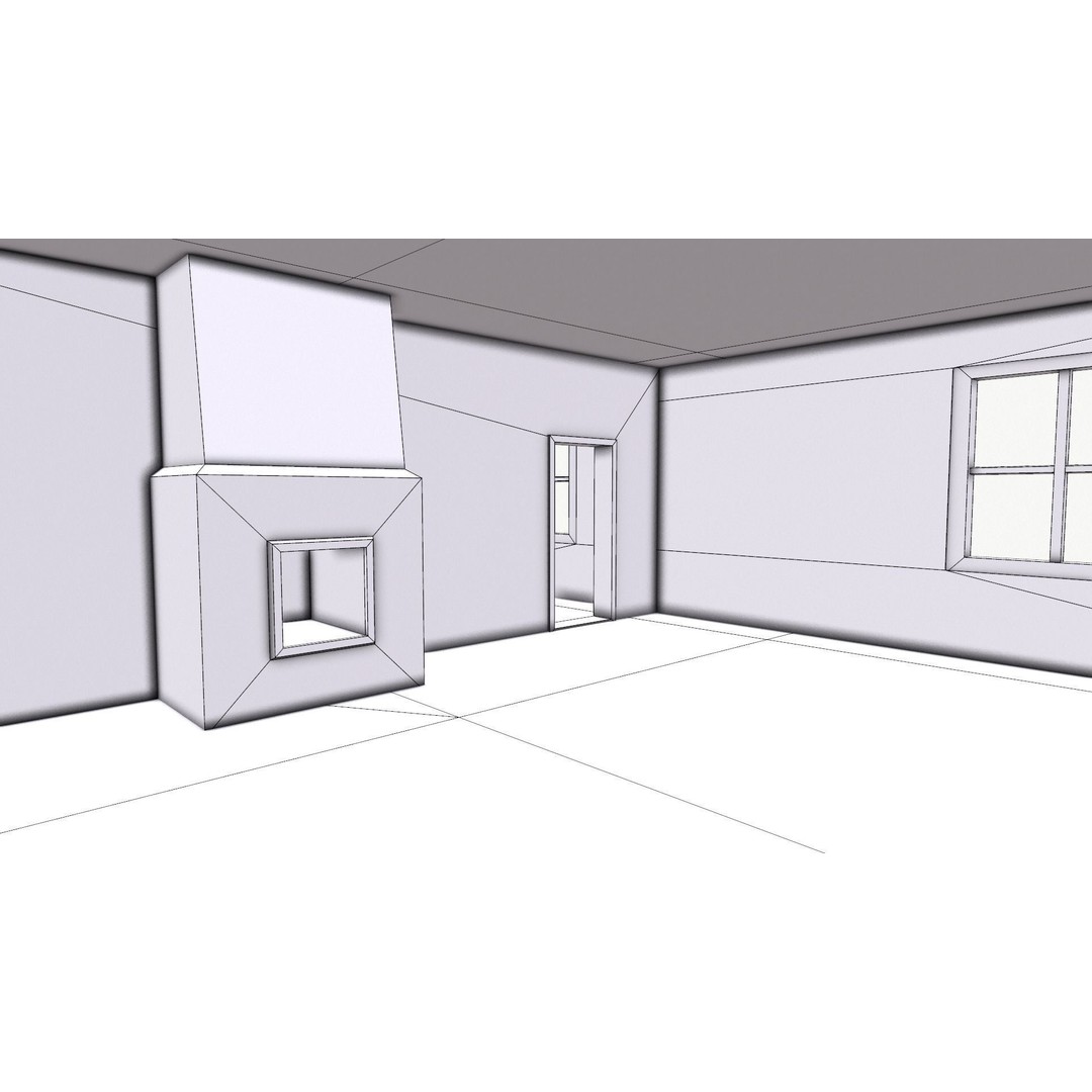 Old House 3D Model – Low Poly Game Asset, FBX & OBJ Formats - View 29