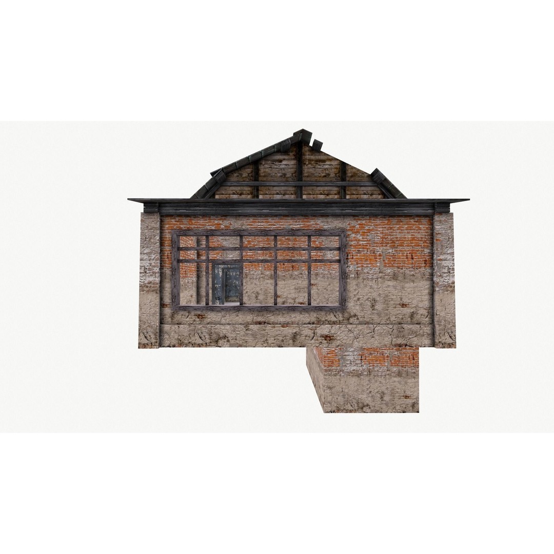 Old House 3D Model – Low Poly Game Asset, FBX & OBJ Formats - View 9