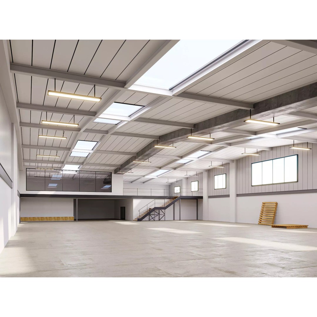 Low Poly Warehouse 3D Model – Versatile Industrial Hall, FBX & More - View 2