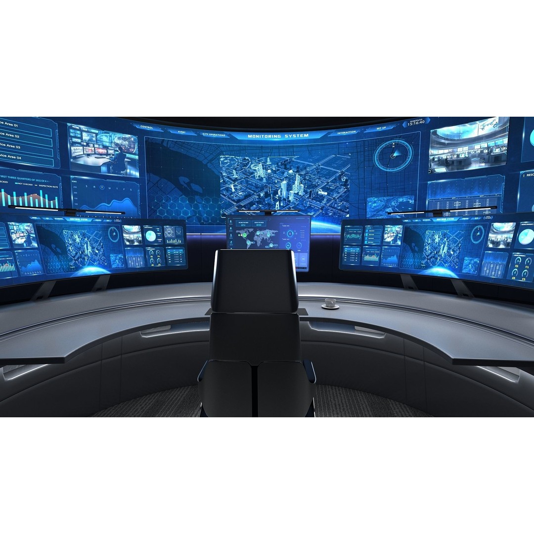 Small Control Room 3D Model – High Poly Architectural Interior, FBX - View 10