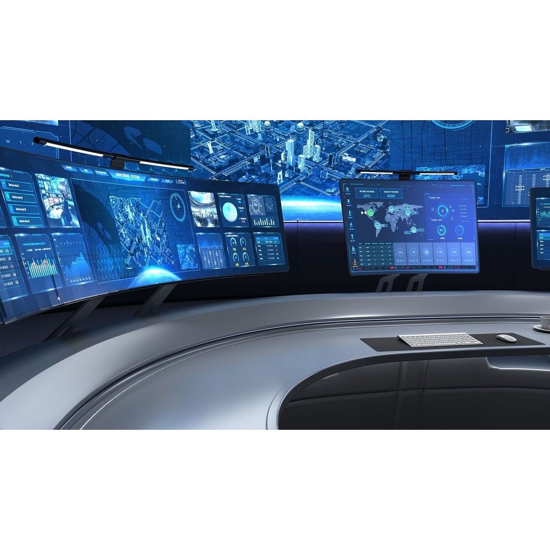 Small Control Room 3D Model – High Poly Architectural Interior, FBX - View 8
