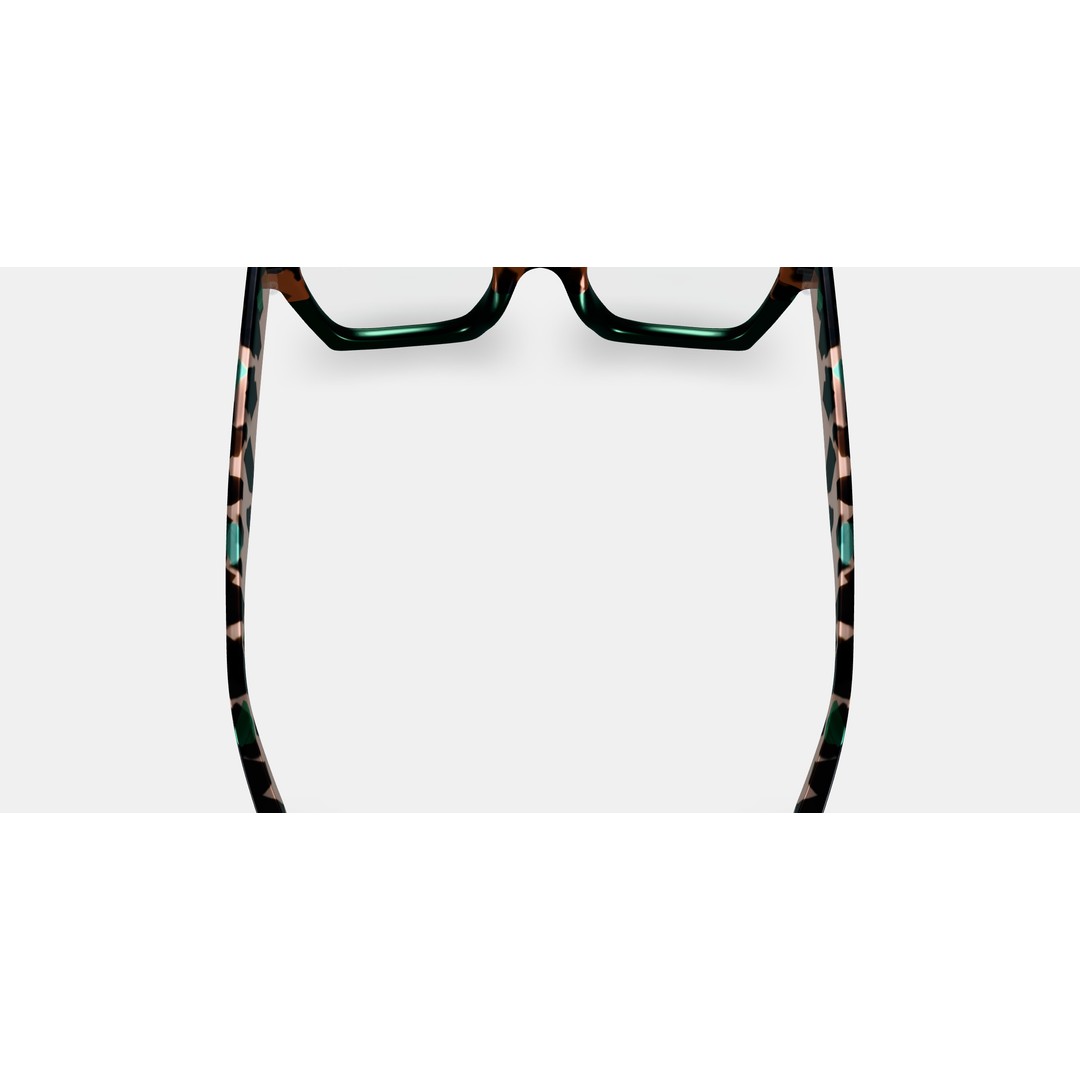 Sonia Eyeglasses 3D Model – Aventurine Tortoise Fade, PBR Textures - View 5
