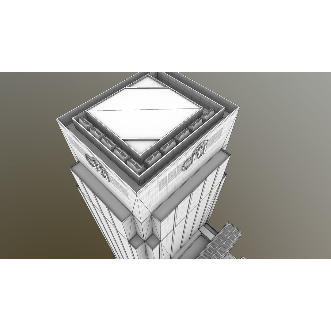 London 25 Canada Square 3D Model – Low Poly Skyscraper, Game Ready - View 29