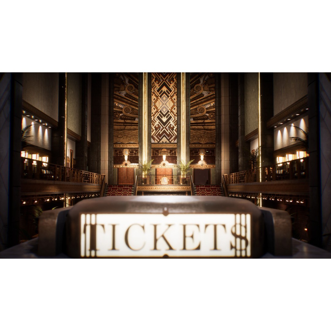 Art Deco Environment Kit 3D Model – Low Poly Architectural Assets, PBR