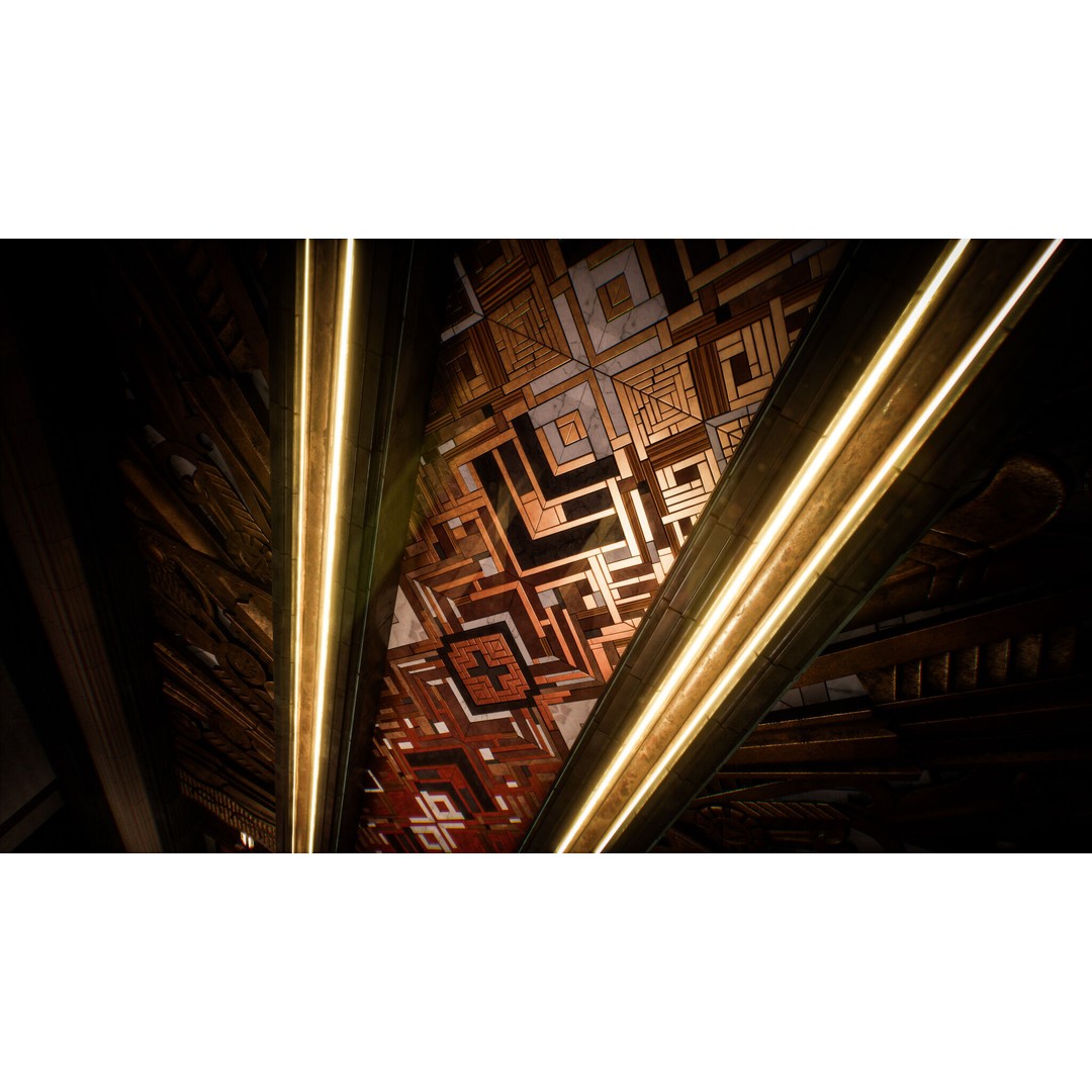 Art Deco Environment Kit 3D Model – Low Poly Architectural Assets, PBR - View 12