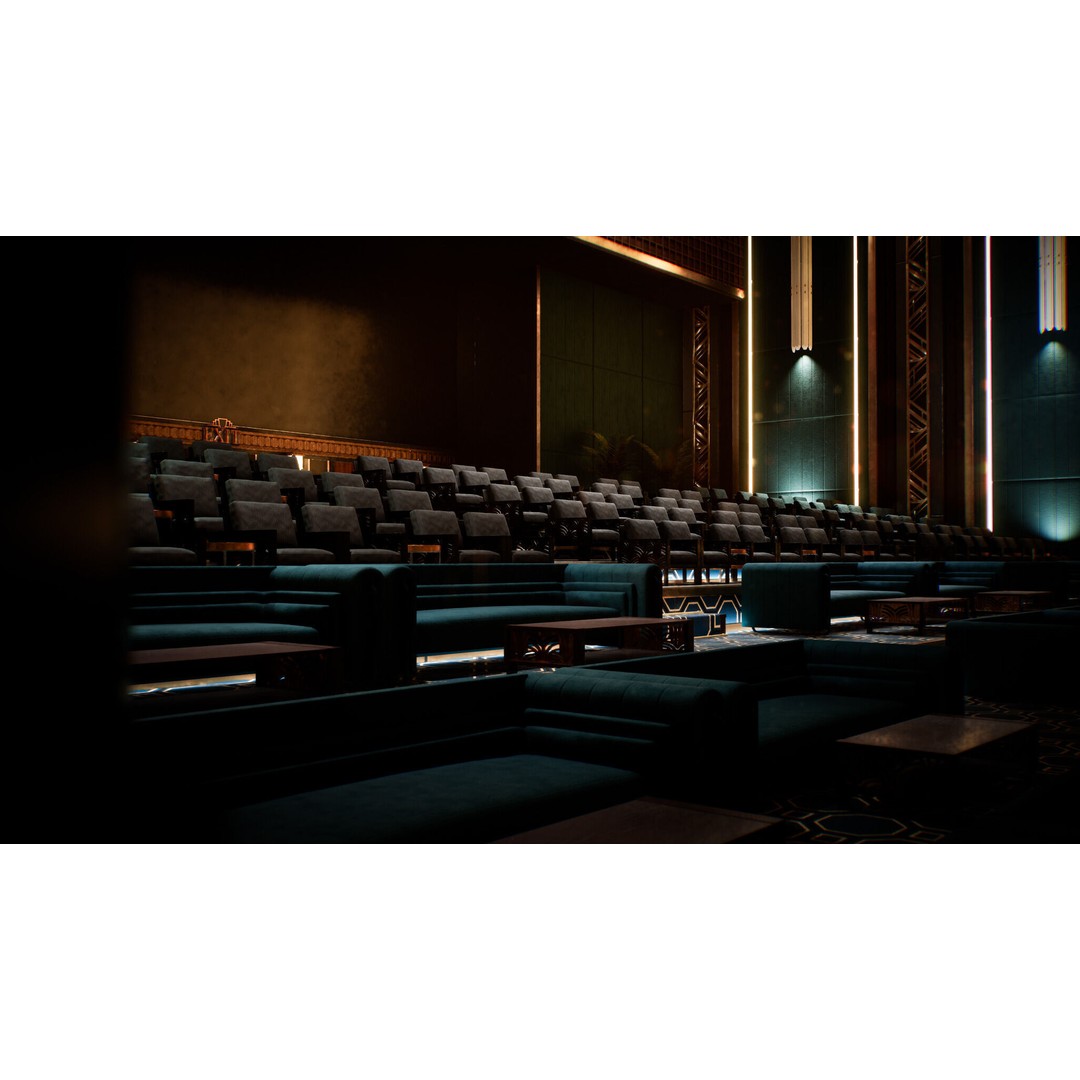 Art Deco Environment Kit 3D Model – Low Poly Architectural Assets, PBR - View 5