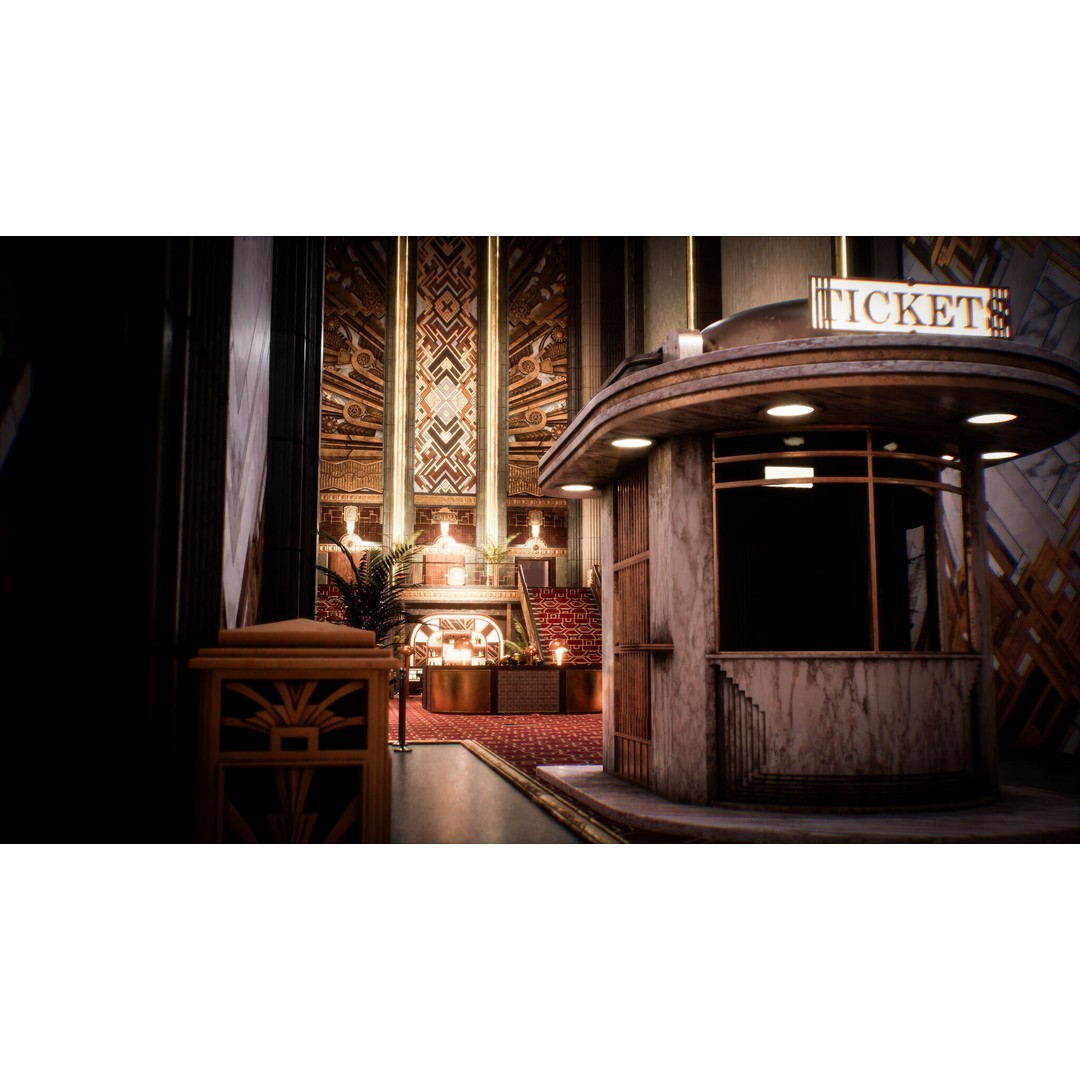 Art Deco Environment Kit 3D Model – Low Poly Architectural Assets, PBR - View 9
