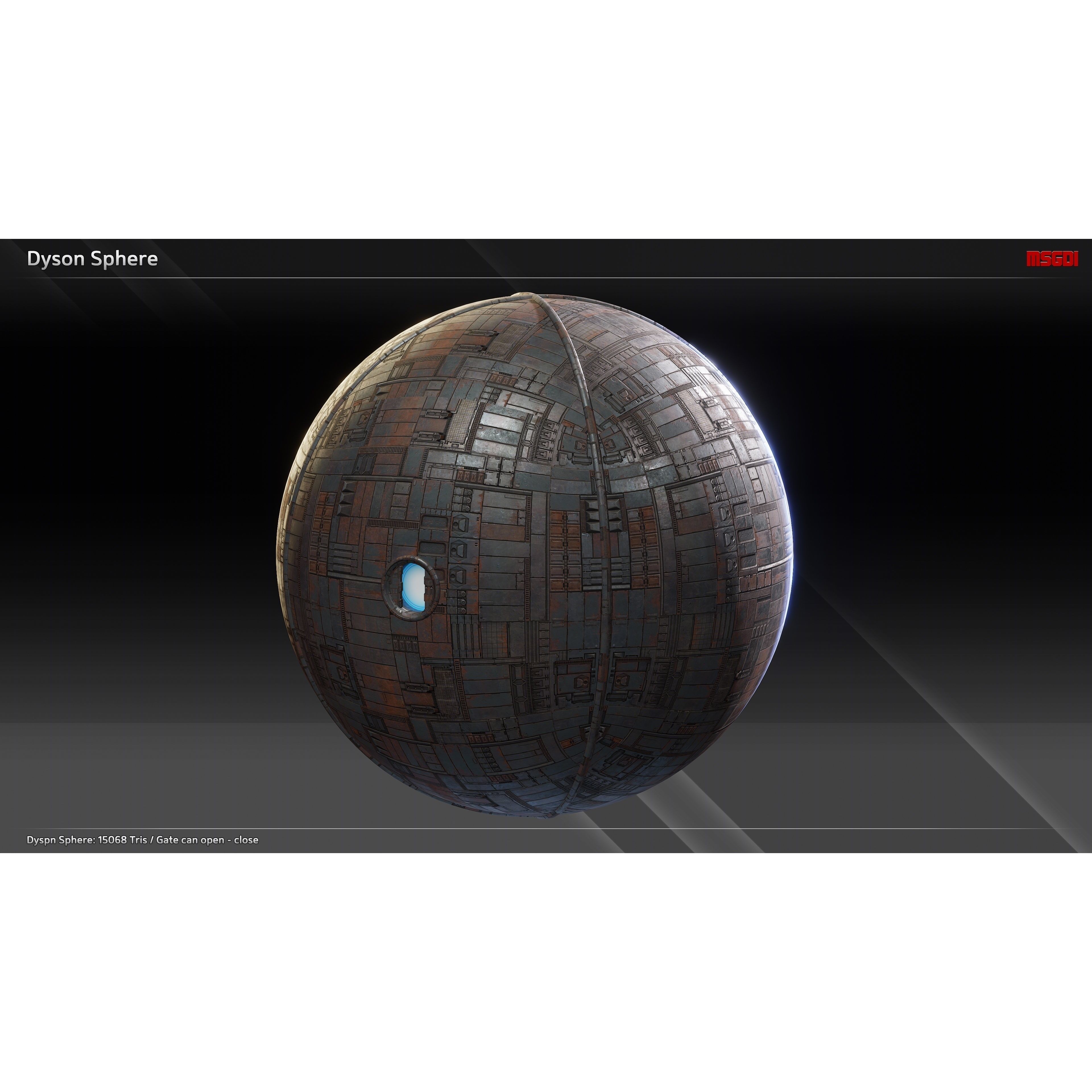 Space Mega Structures Collection - Low-Poly Game-Ready 3D Model - View 3