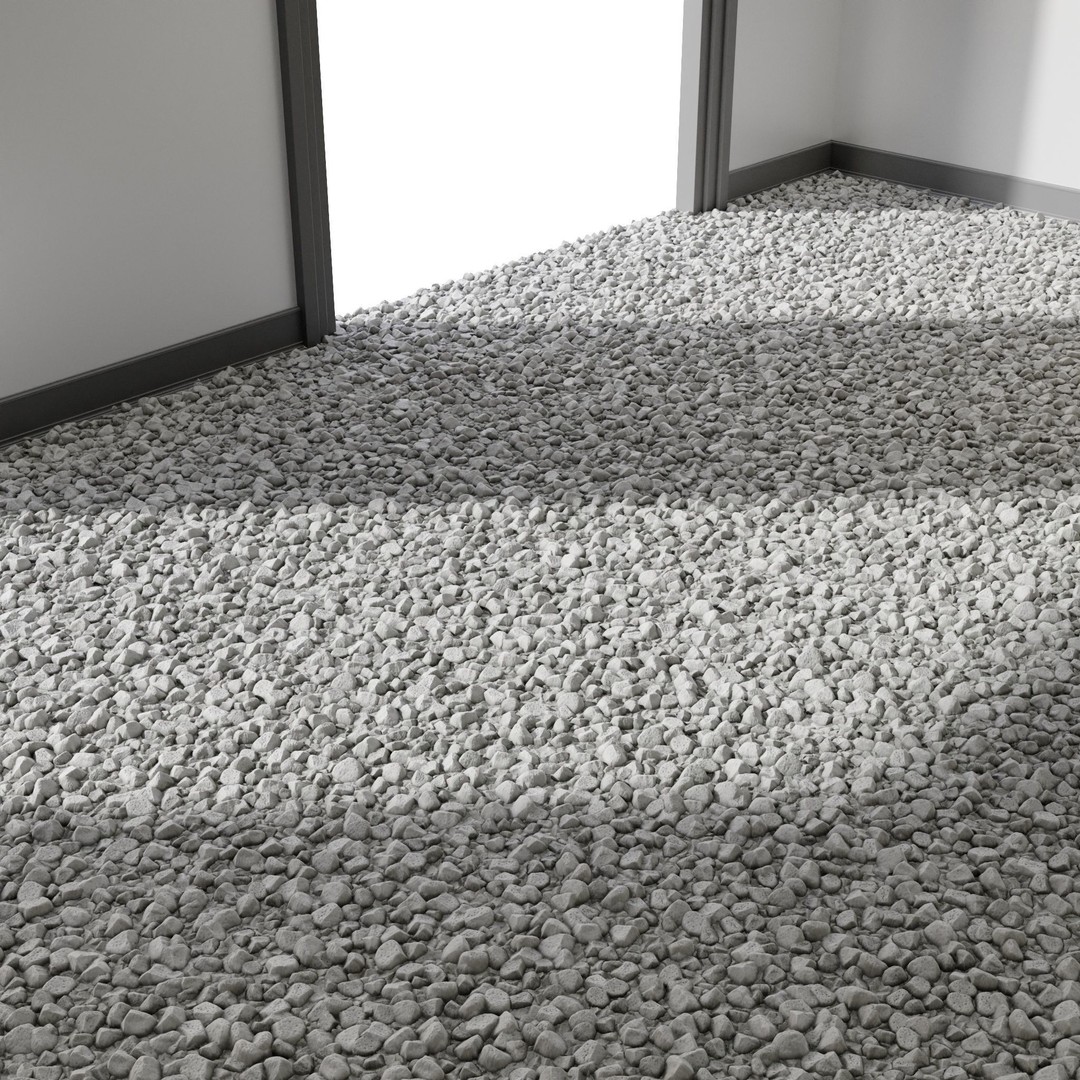 PBR Gravel 3D Model – Seamless Low-Poly Material, FBX, OBJ - View 13