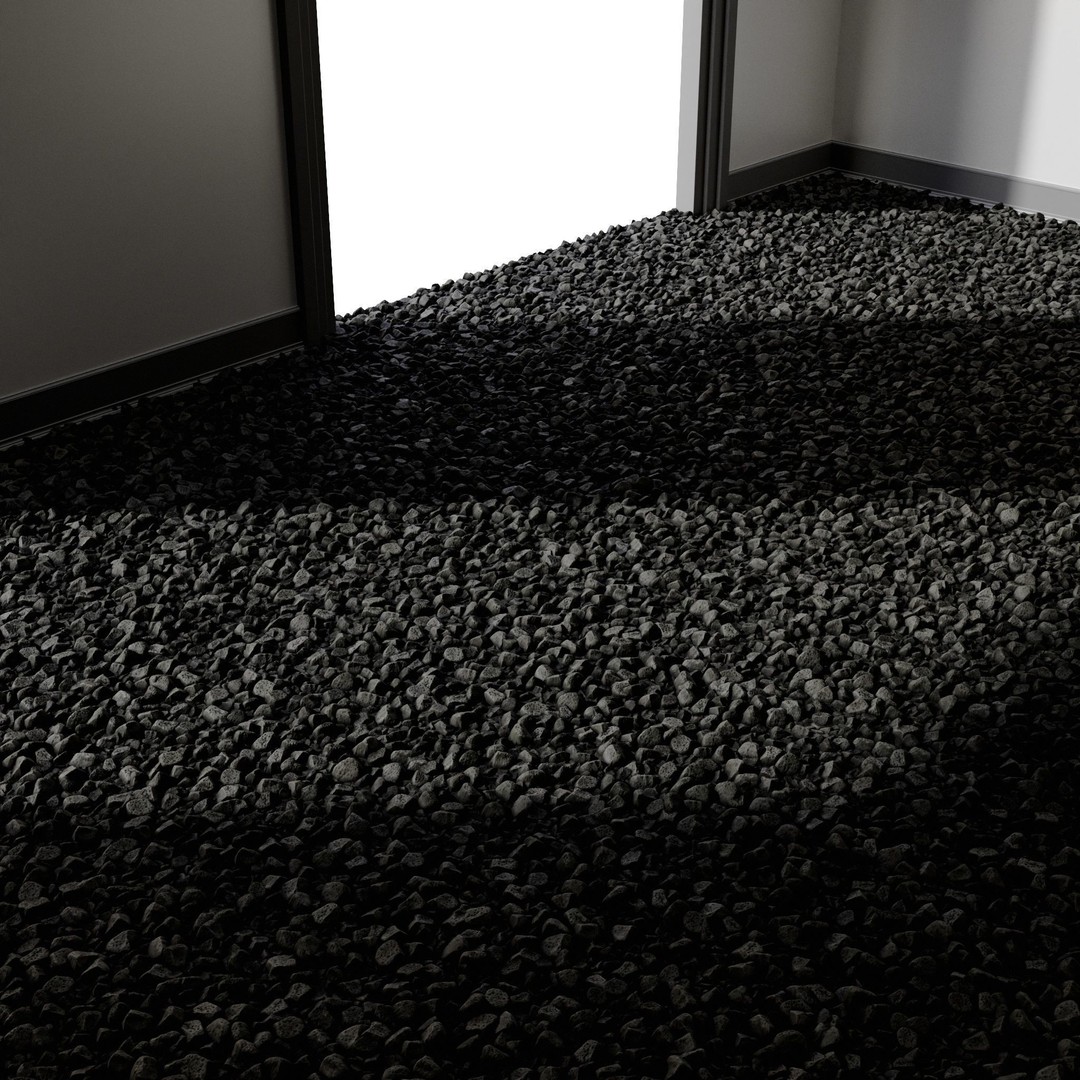 PBR Gravel 3D Model – Seamless Low-Poly Material, FBX, OBJ - View 14