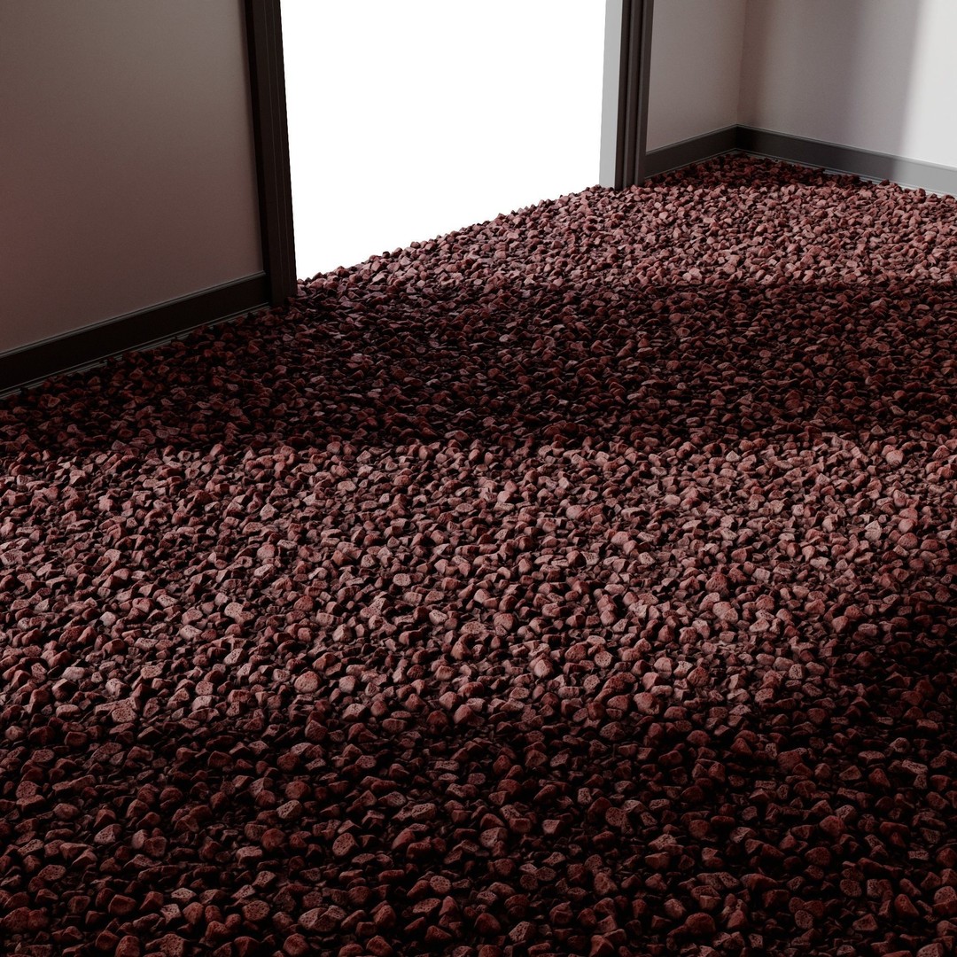 PBR Gravel 3D Model – Seamless Low-Poly Material, FBX, OBJ - View 15