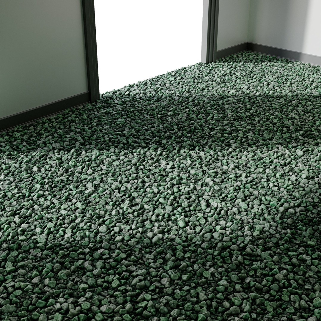 PBR Gravel 3D Model – Seamless Low-Poly Material, FBX, OBJ - View 16