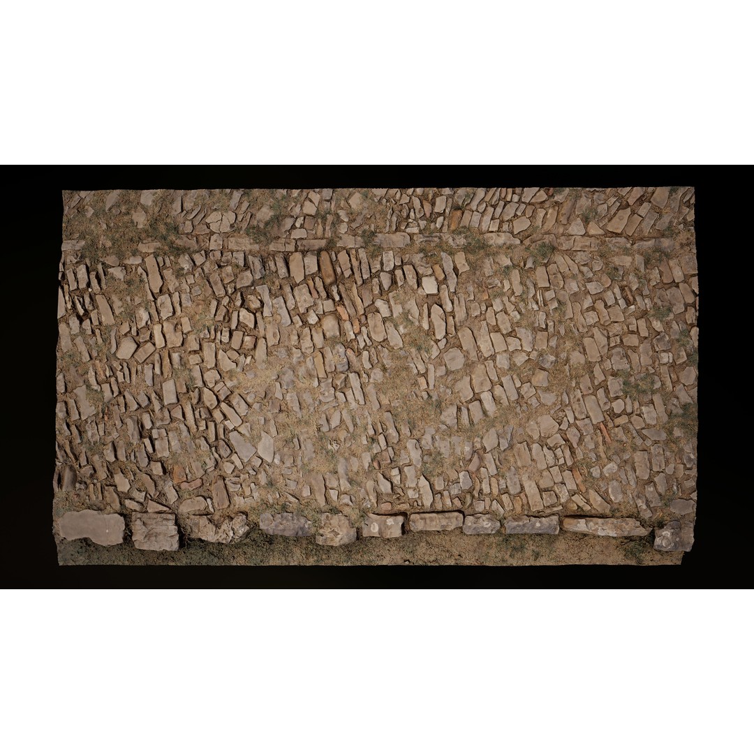 Medieval Floor Tiles 3D Model – High-Res Photoscanned Textures, FBX - View 10