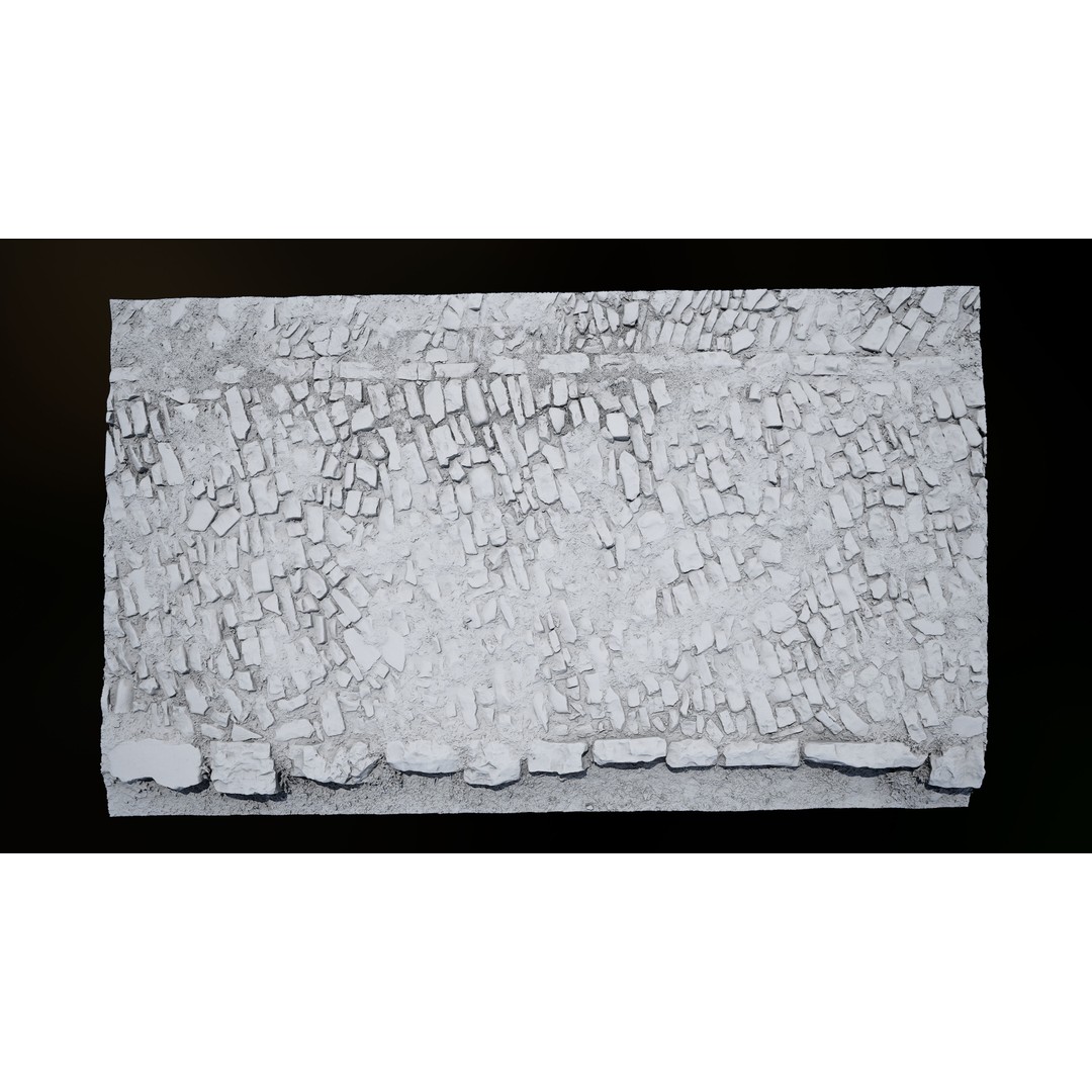 Medieval Floor Tiles 3D Model – High-Res Photoscanned Textures, FBX - View 7