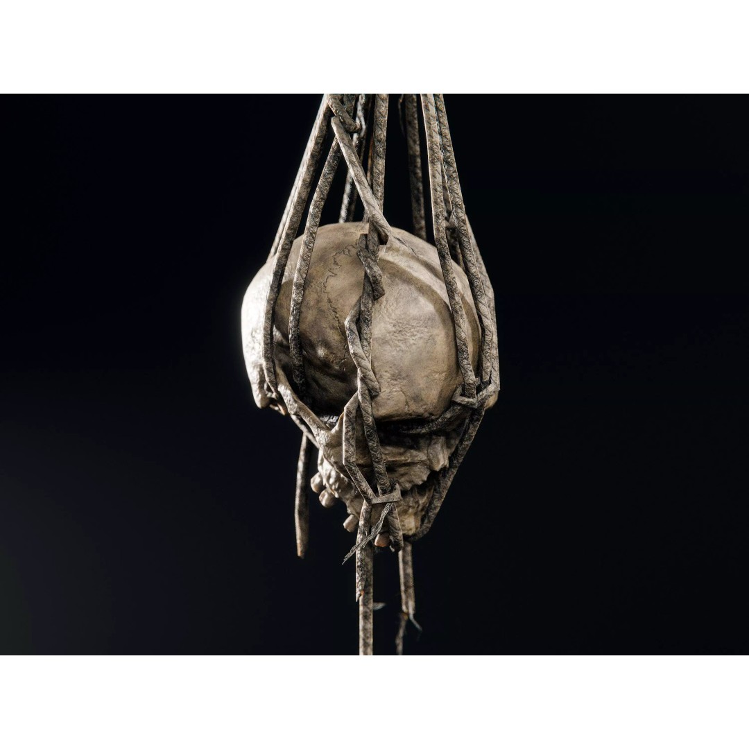 Skull 3D Model – Low Poly Decoration Asset with PBR Textures, FBX - View 8