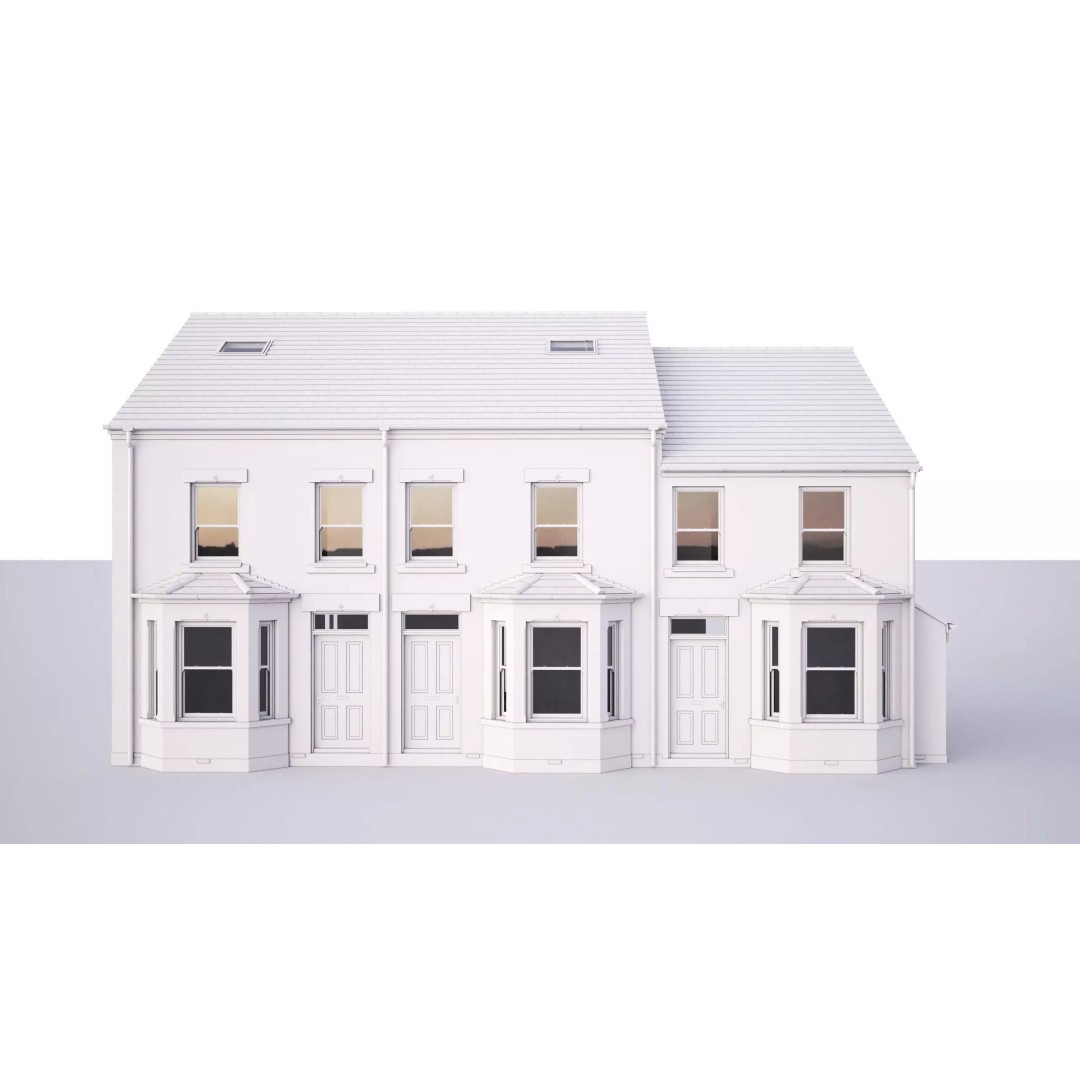 British House Godesdone Road 3D Model – High-Res Architectural Asset, FBX, OBJ - View 2