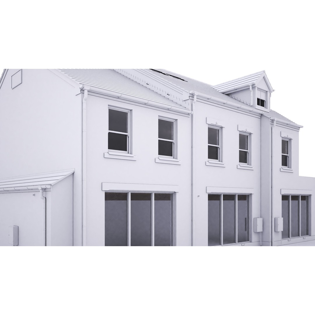 British House Godesdone Road 3D Model – High-Res Architectural Asset, FBX, OBJ - View 5