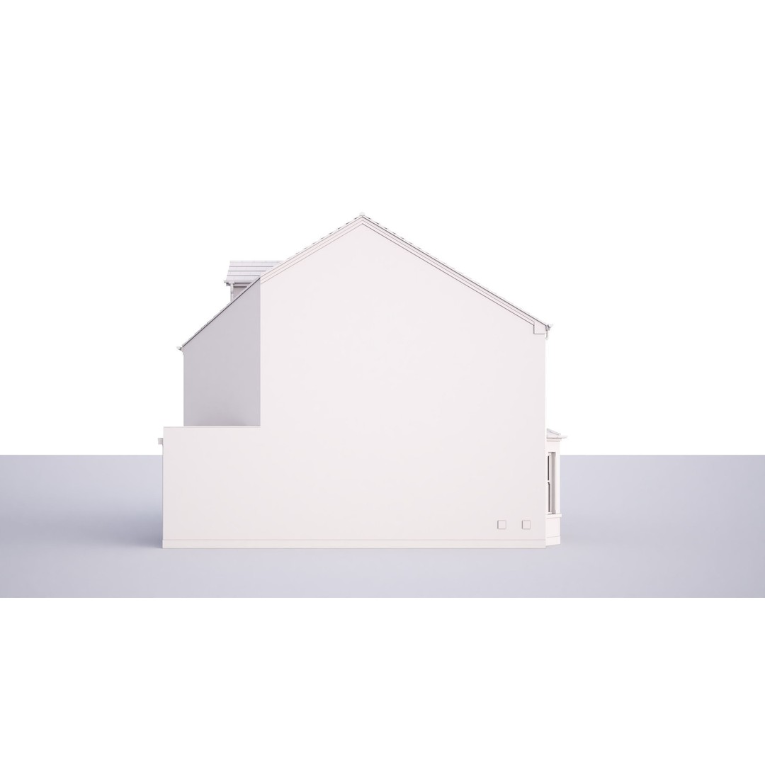 British House Godesdone Road 3D Model – High-Res Architectural Asset, FBX, OBJ - View 6