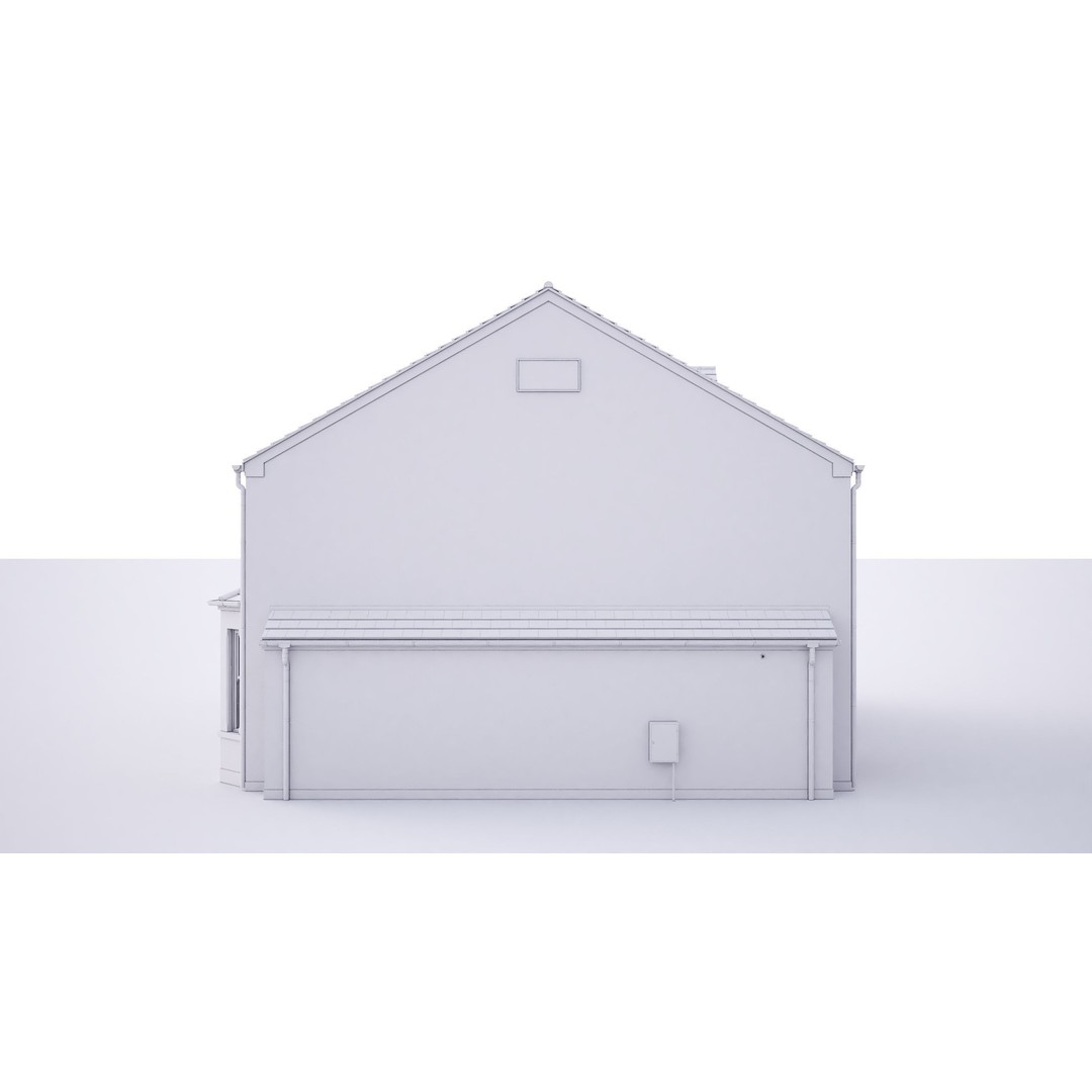 British House Godesdone Road 3D Model – High-Res Architectural Asset, FBX, OBJ - View 7