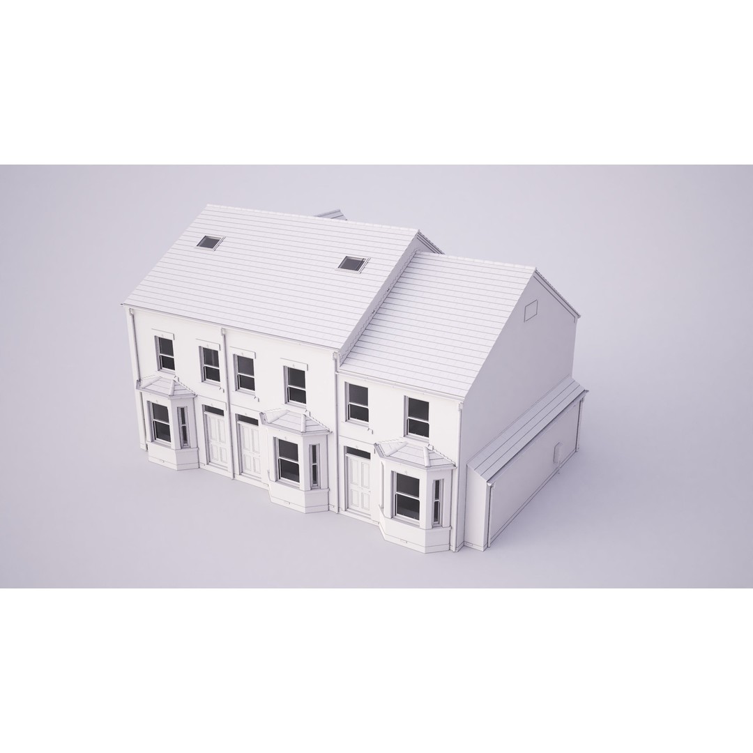 British House Godesdone Road 3D Model – High-Res Architectural Asset, FBX, OBJ - View 8