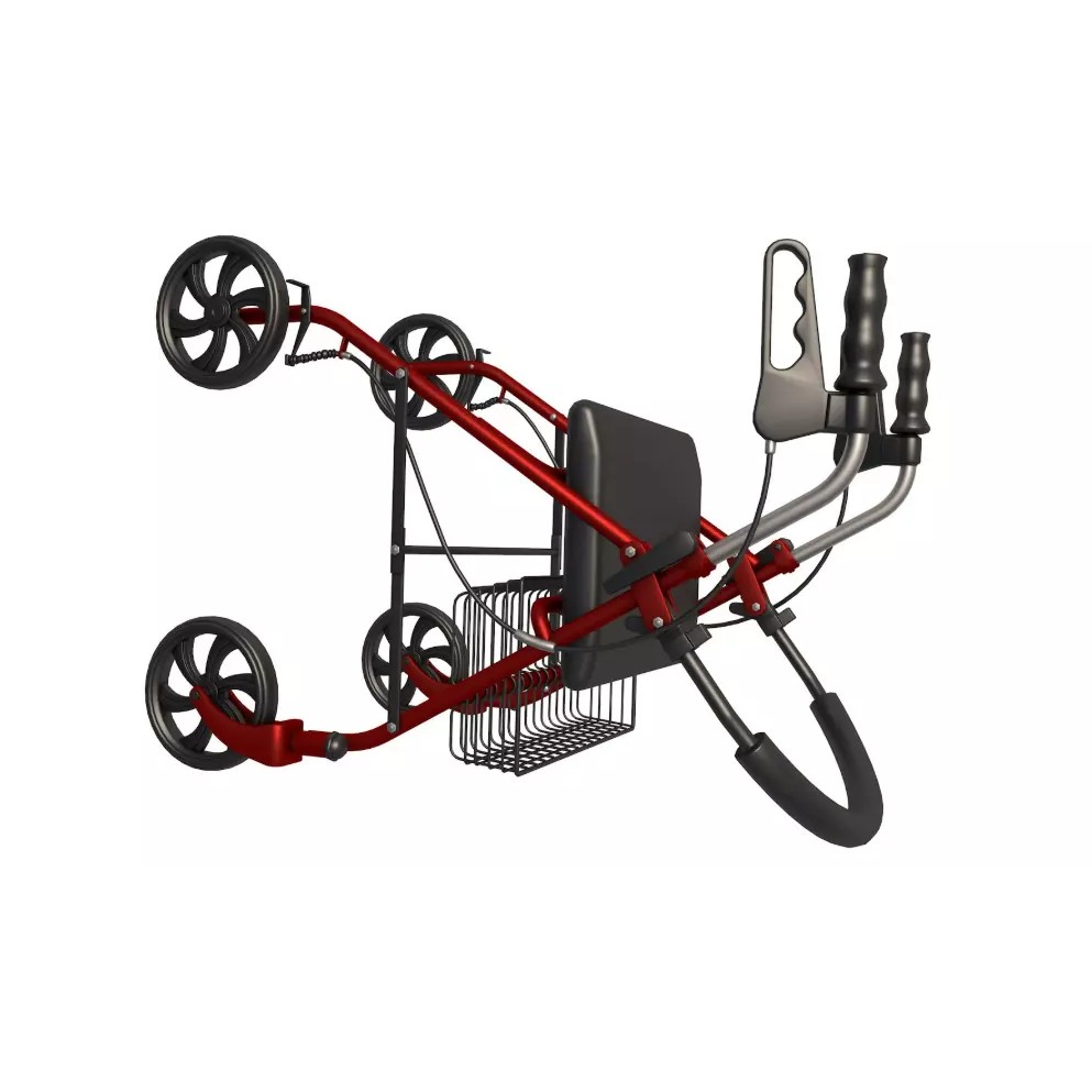 Rollator Walker 3D Model – High-Quality Game-Ready Asset, FBX, OBJ, Blender - View 6