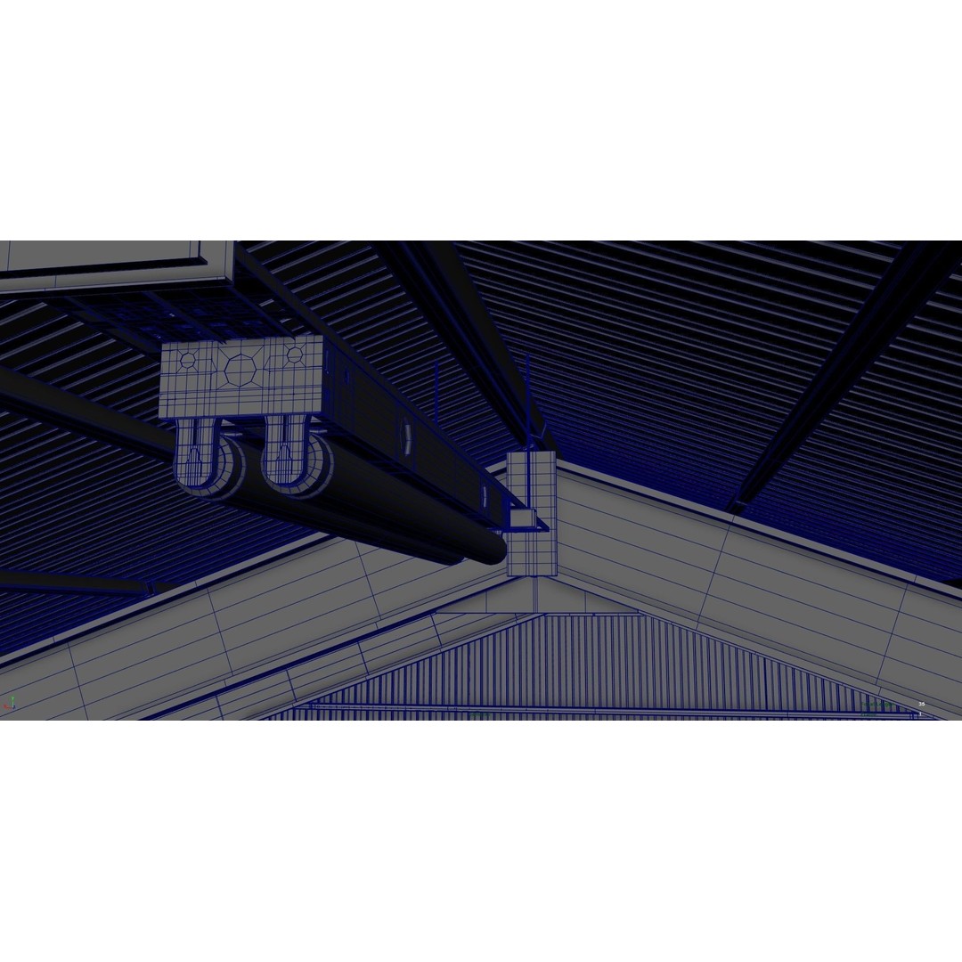 Industrial Warehouse 3D Model – Photorealistic Interior Asset, FBX, OBJ