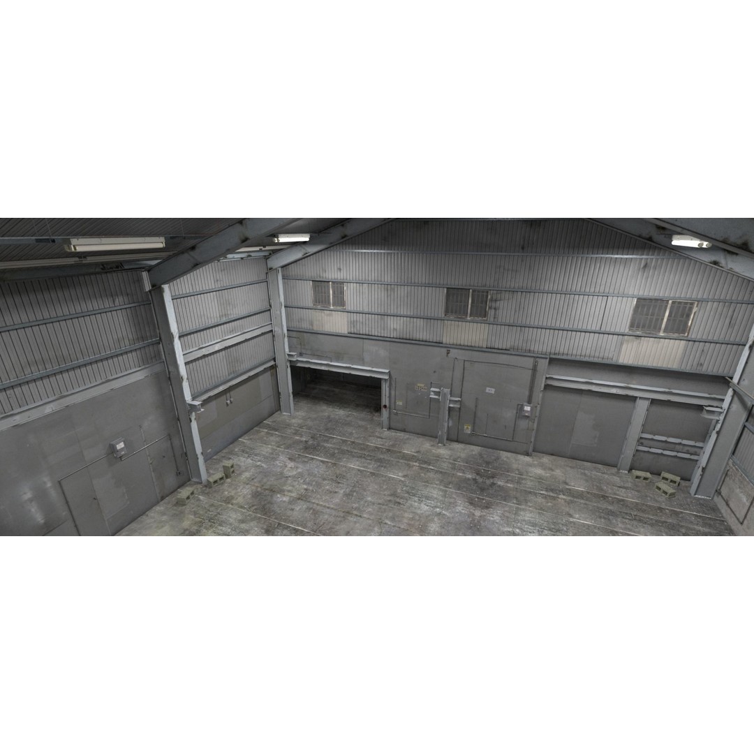 Industrial Warehouse 3D Model – Photorealistic Interior Asset, FBX, OBJ - View 13
