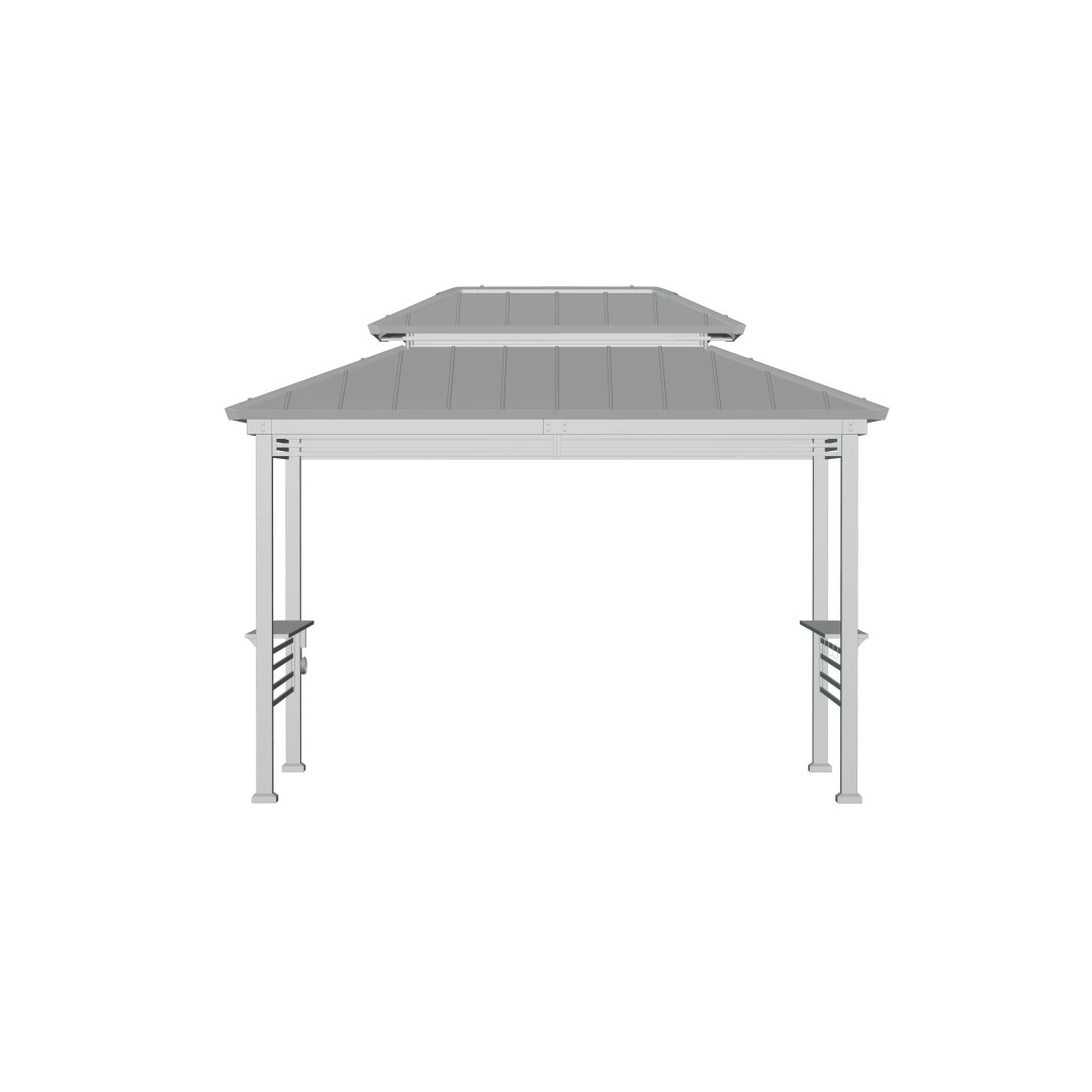Wooden Gazebo 3D Model – Real-World Scale, PBR Textures, FBX - View 12