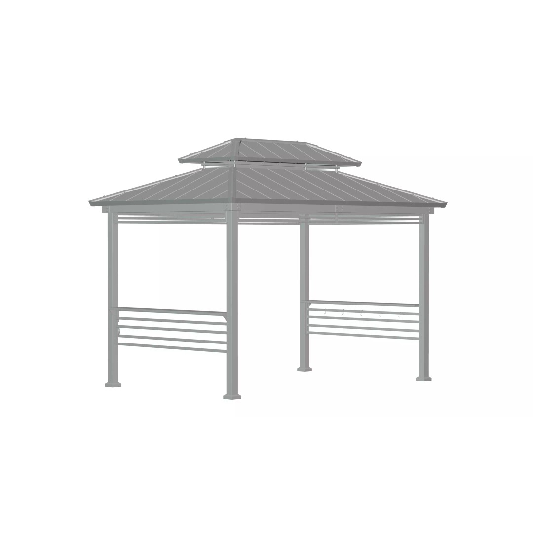 Wooden Gazebo 3D Model – Real-World Scale, PBR Textures, FBX - View 13