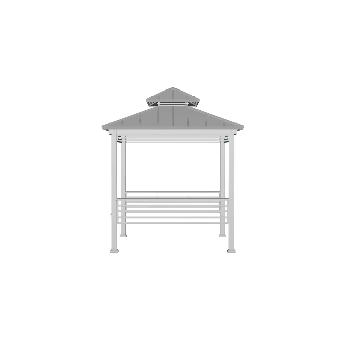 Wooden Gazebo 3D Model – Real-World Scale, PBR Textures, FBX - View 14