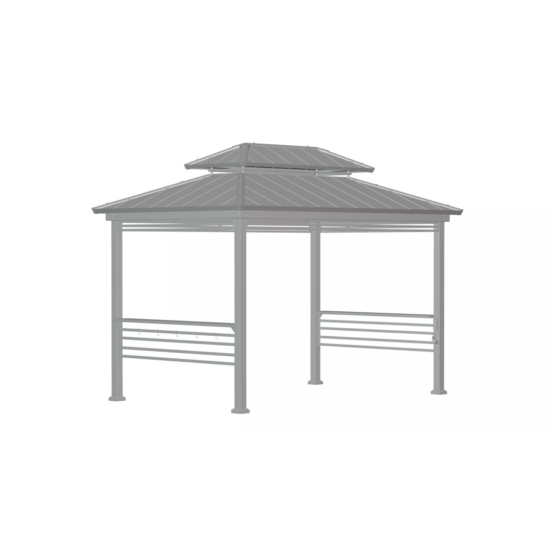 Wooden Gazebo 3D Model – Real-World Scale, PBR Textures, FBX - View 17