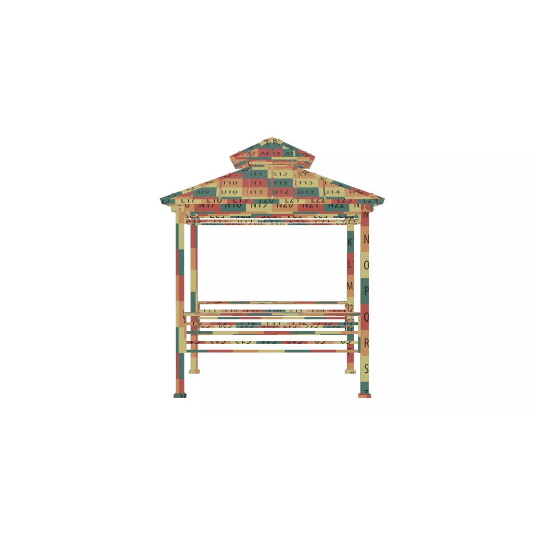 Wooden Gazebo 3D Model – Real-World Scale, PBR Textures, FBX - View 26