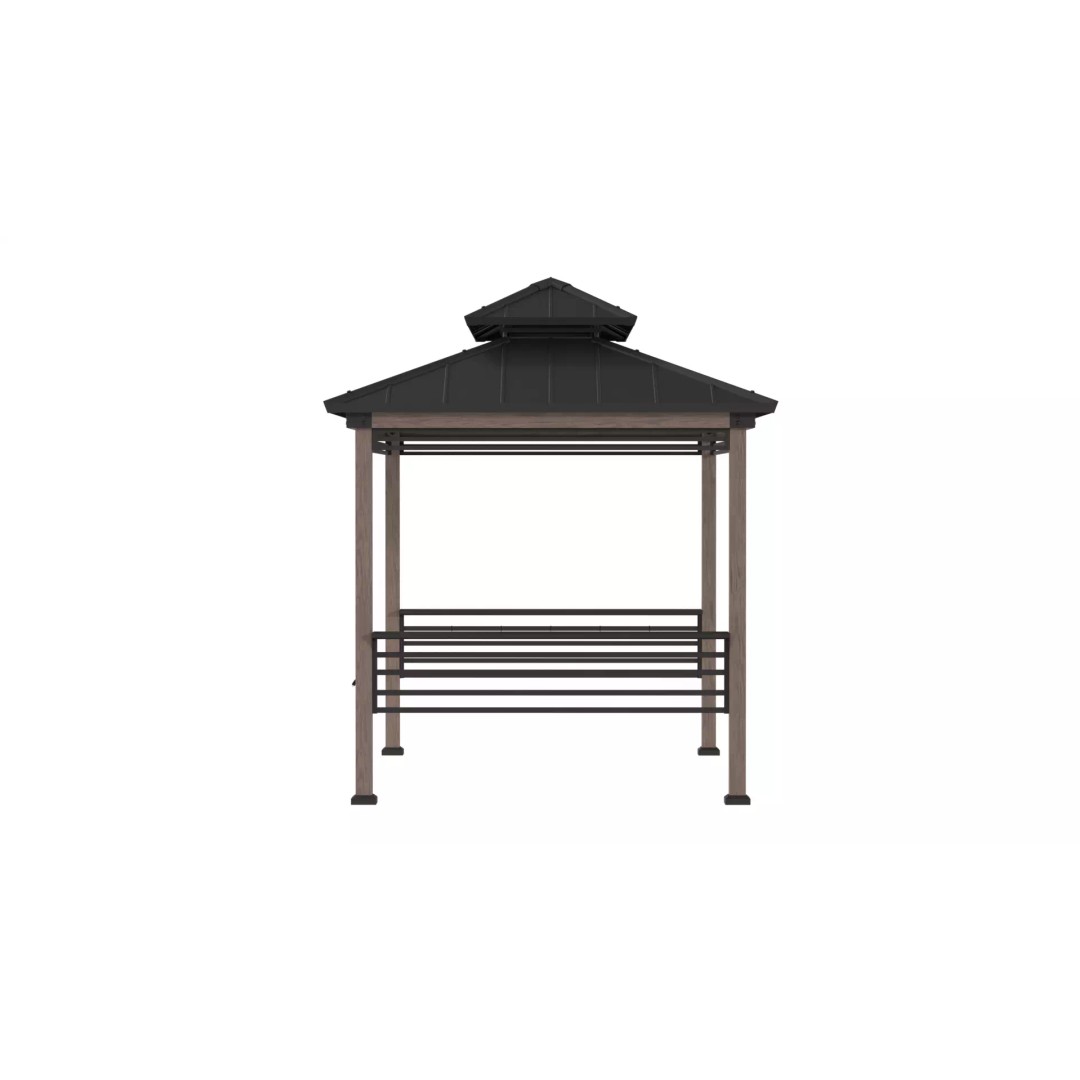 Wooden Gazebo 3D Model – Real-World Scale, PBR Textures, FBX - View 4