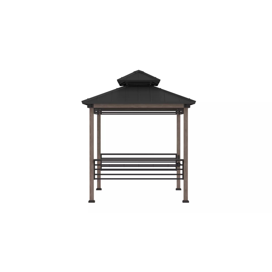 Wooden Gazebo 3D Model – Real-World Scale, PBR Textures, FBX - View 8