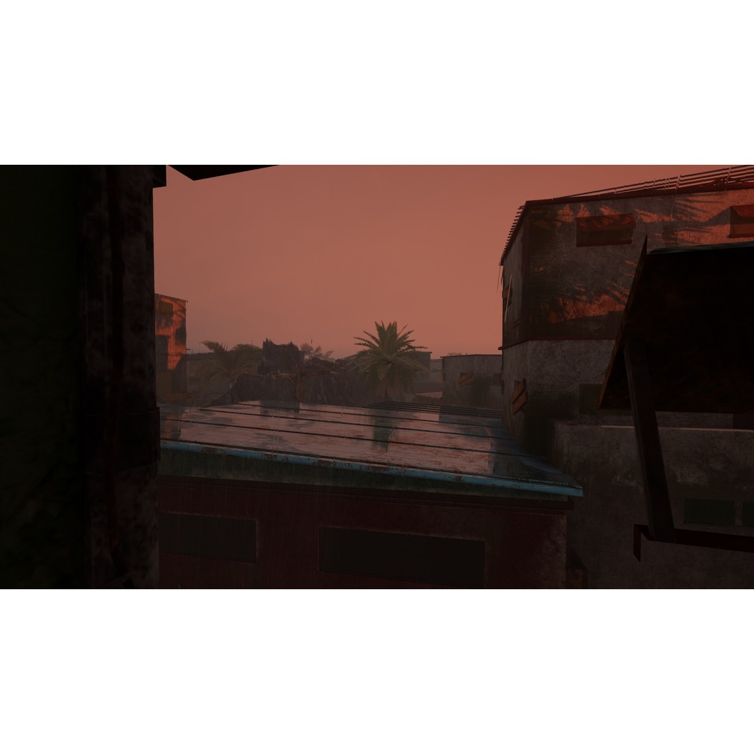 Slum Town 3D Model – Renewed Low-Poly Game Asset, FBX