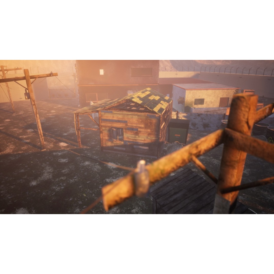 Slum Town 3D Model – Renewed Low-Poly Game Asset, FBX - View 19