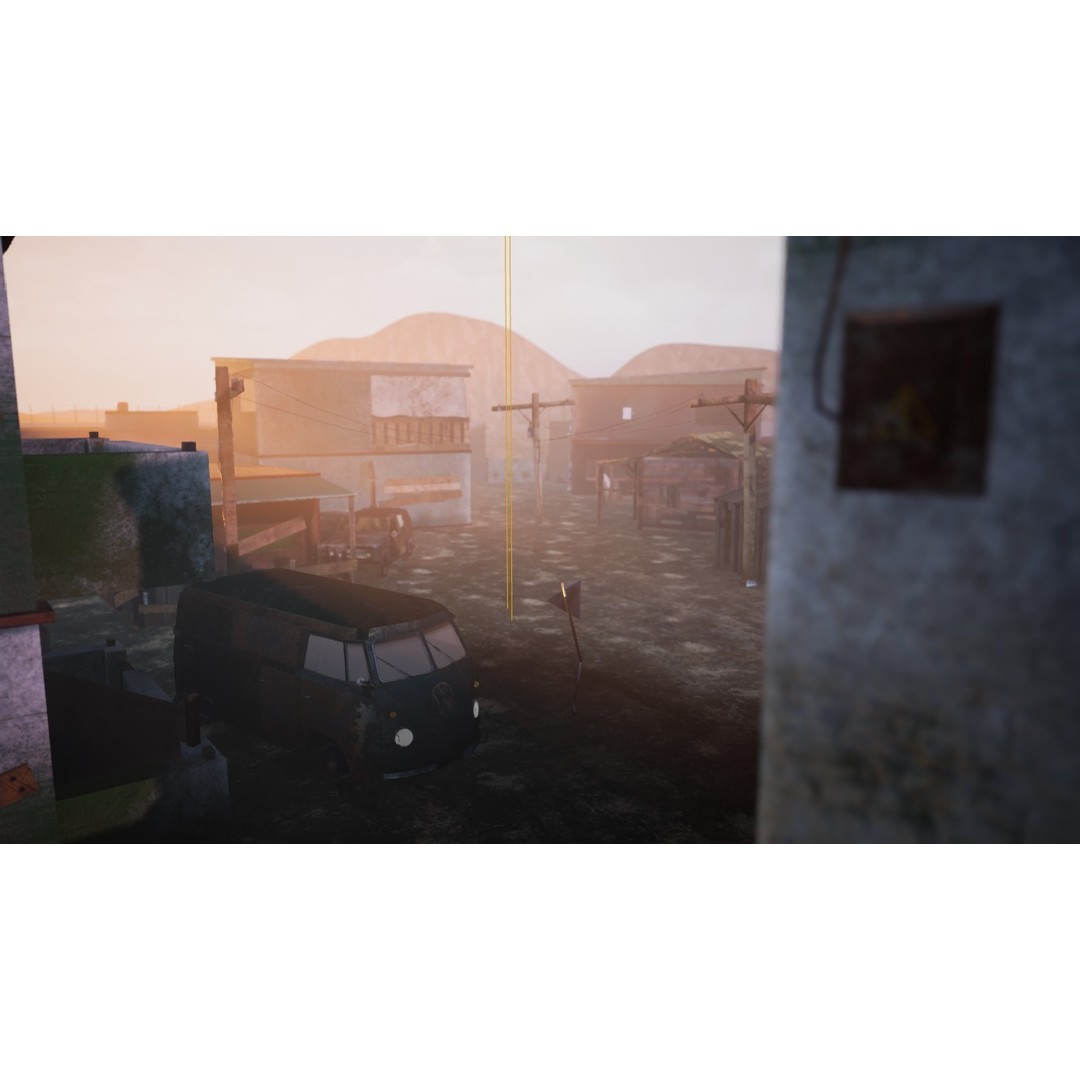 Slum Town 3D Model – Renewed Low-Poly Game Asset, FBX - View 23