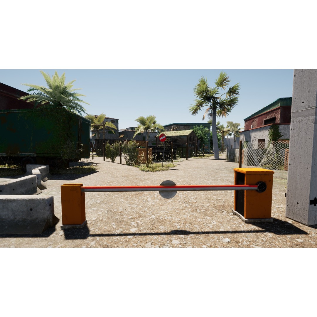 Slum Town 3D Model – Renewed Low-Poly Game Asset, FBX - View 24
