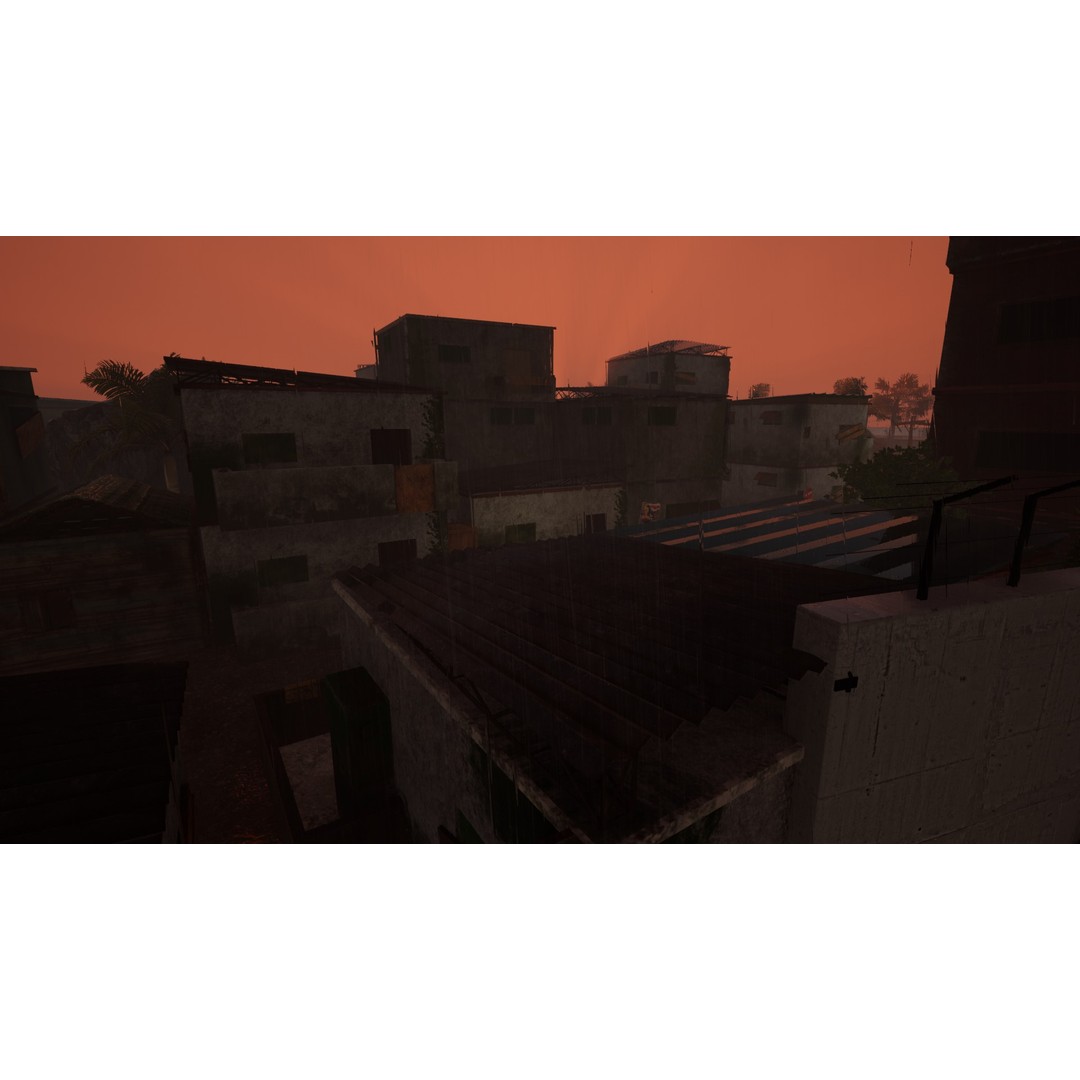 Slum Town 3D Model – Renewed Low-Poly Game Asset, FBX - View 27