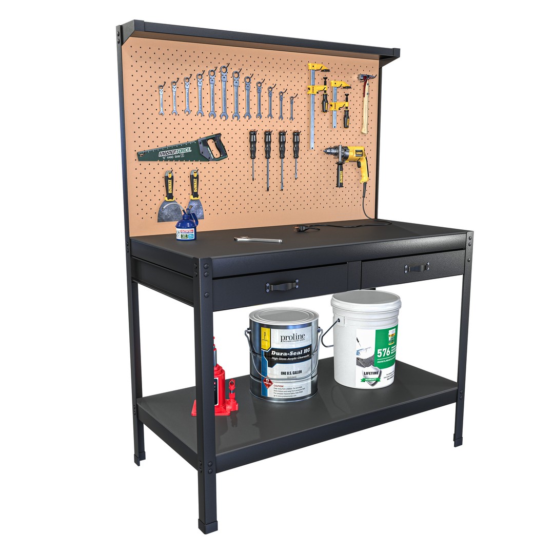VEVOR Workbench 3D Model – PBR Textured, FBX & OBJ Formats - View 3