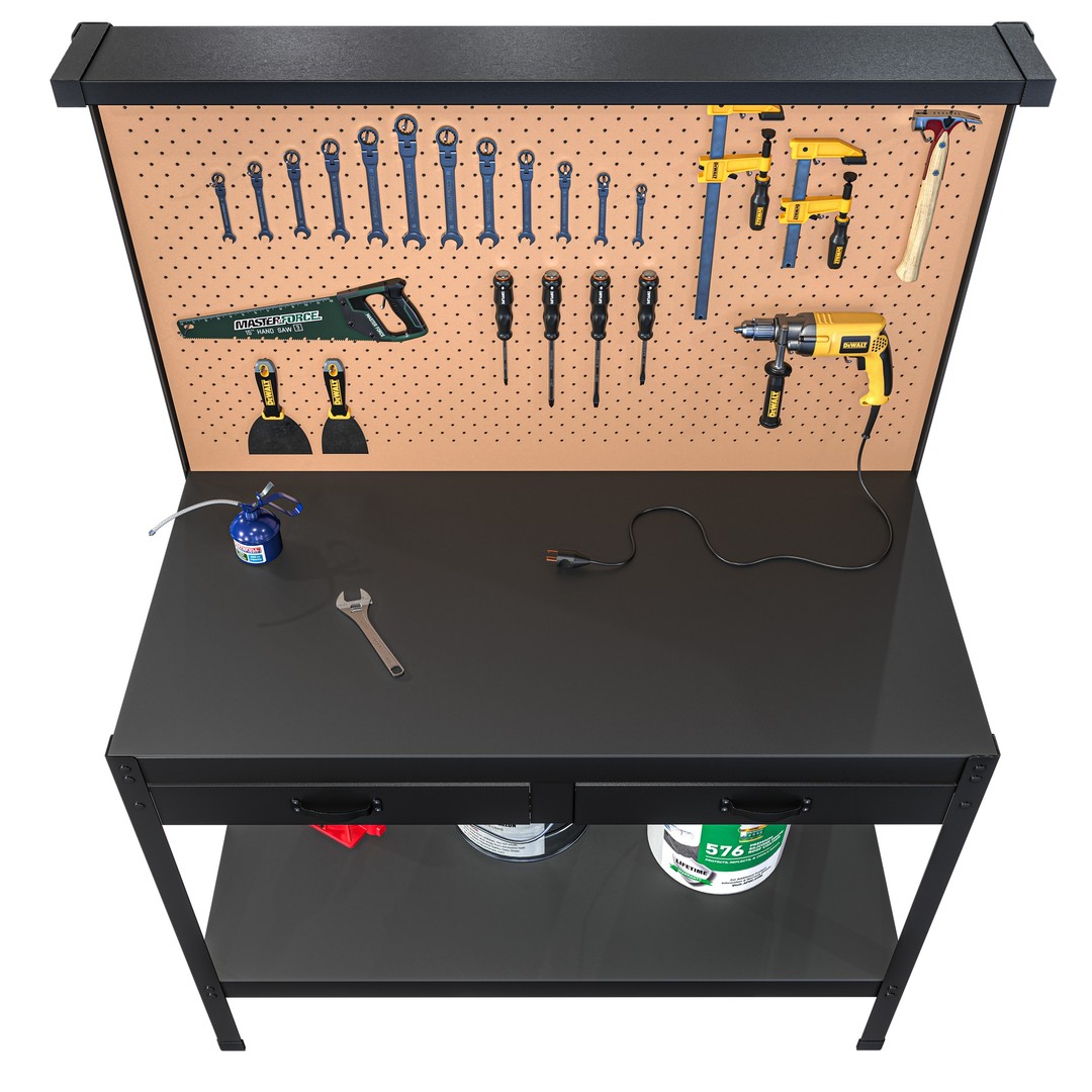 VEVOR Workbench 3D Model – PBR Textured, FBX & OBJ Formats - View 4