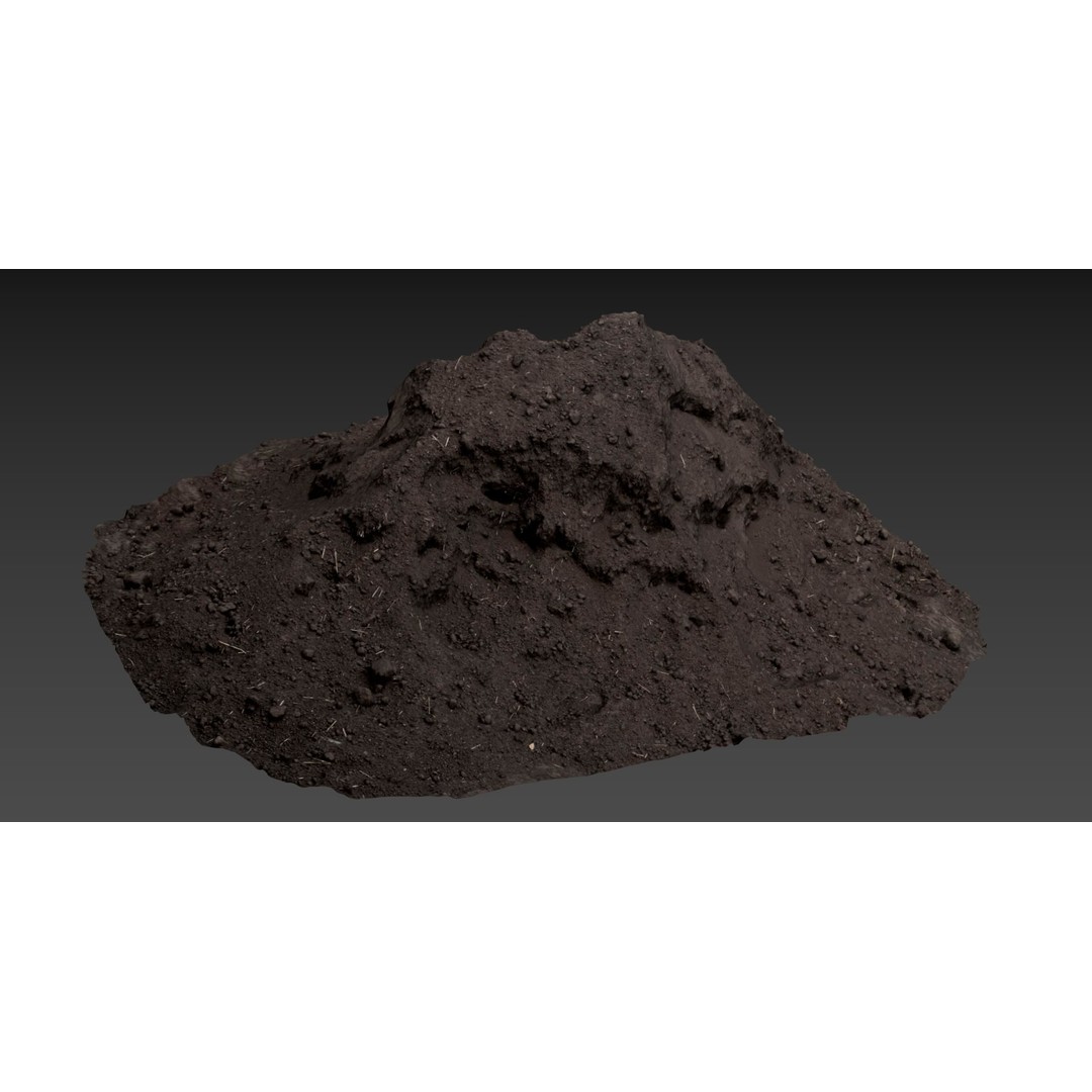 Mountain of Soil 3D Model – Realistic Scan with PBR Textures, FBX - View 11