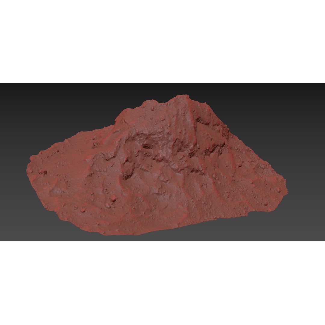 Mountain of Soil 3D Model – Realistic Scan with PBR Textures, FBX - View 12