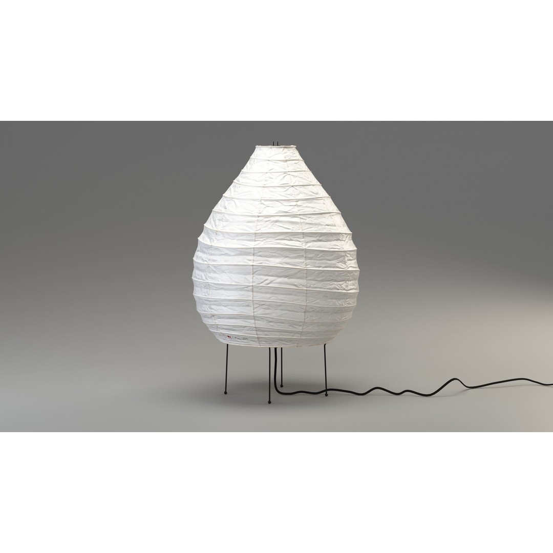 Akari 22N Lamp 3D Model – Iconic Japanese Design, FBX, PBR - View 3