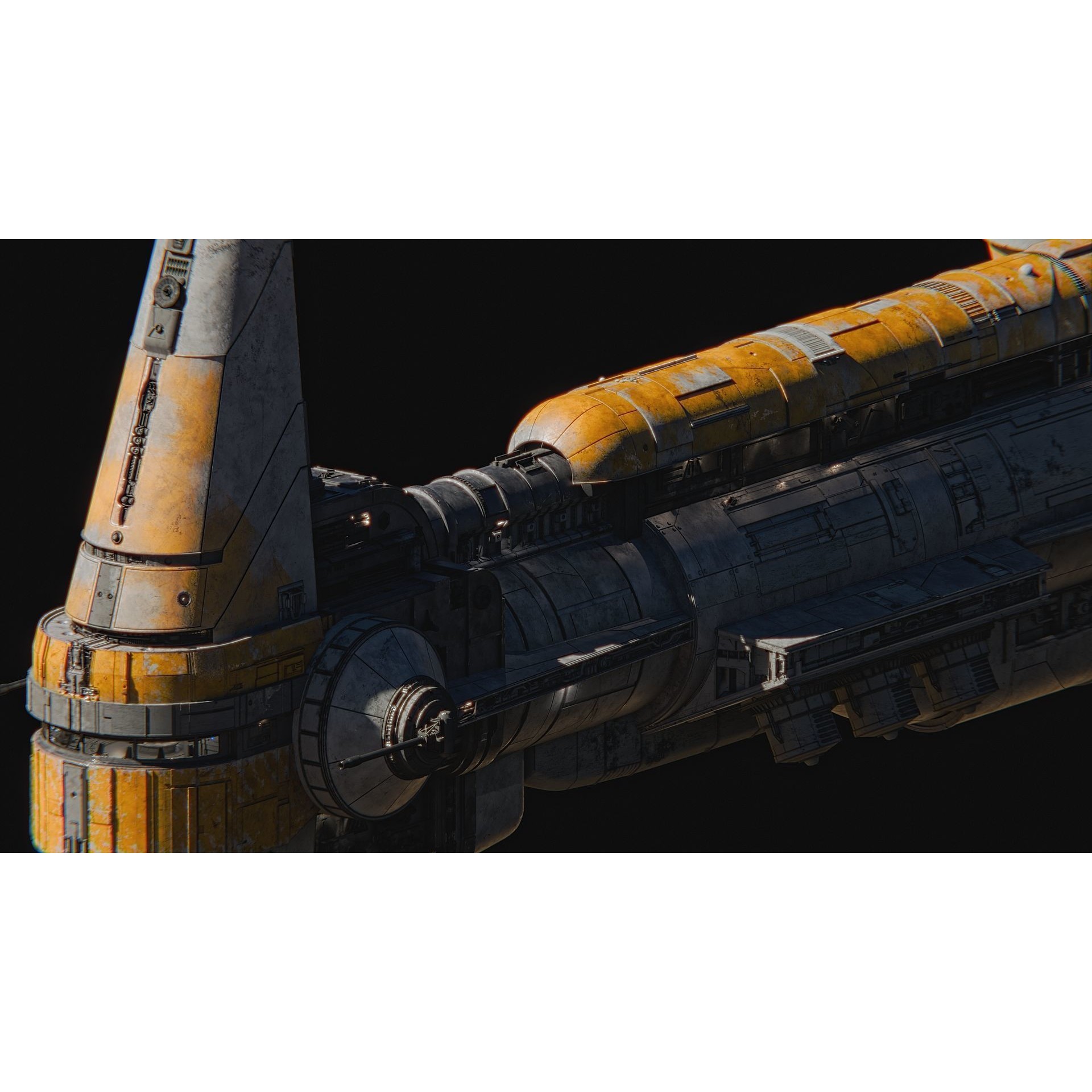 Hammerhear Corvette - High-Poly 3D Model - View 11