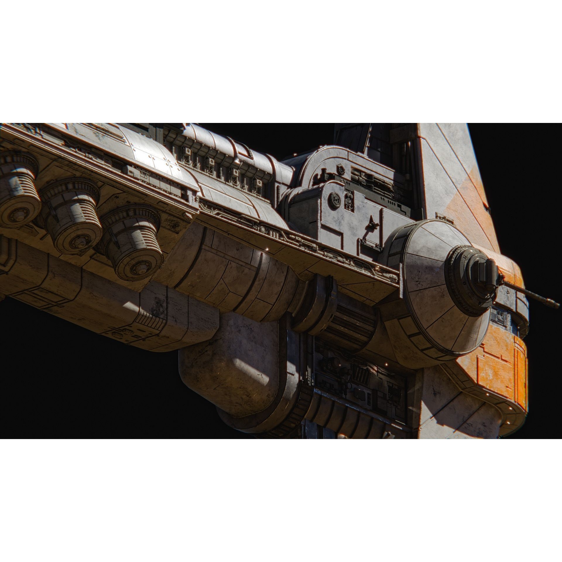 Hammerhear Corvette - High-Poly 3D Model - View 12