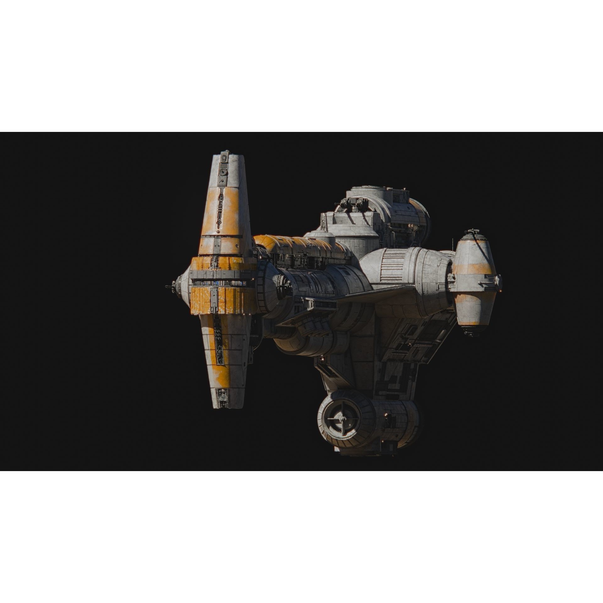Hammerhear Corvette - High-Poly 3D Model - View 3